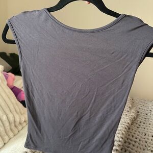 White fox backless tee